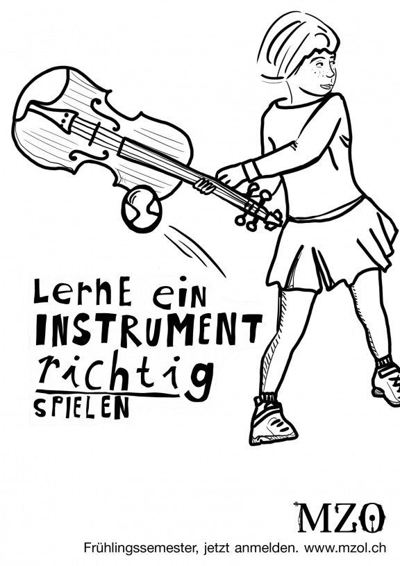 MZO Plakat Geige